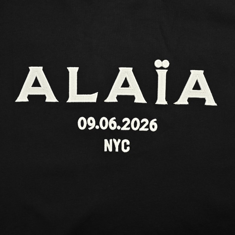 AAIA Black Oversized Logo T-Shirt view