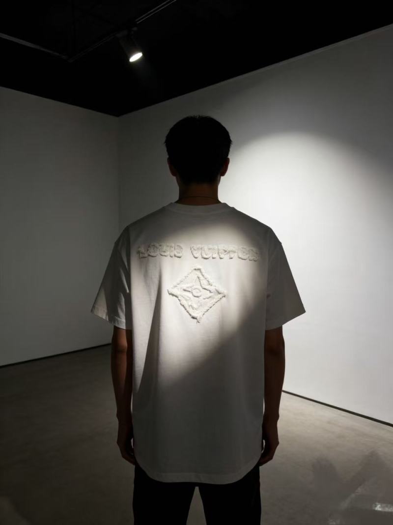 Louis Vuitton Embroidered Logo White T-Shirt view