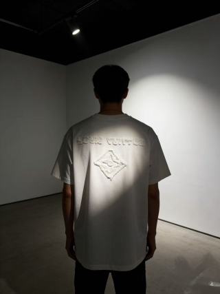 Louis Vuitton Embroidered Logo White T-Shirt view 6