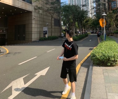 Black Oversized Graphic Logo T-Shirt Red Print view 8