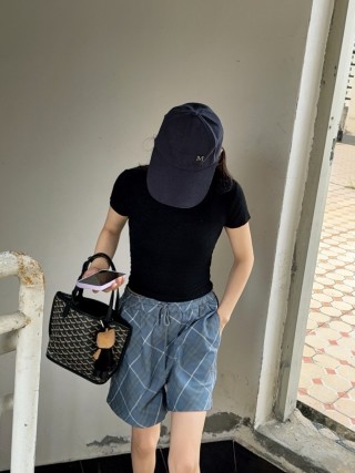 Blue Plaid Casual Shorts view 7