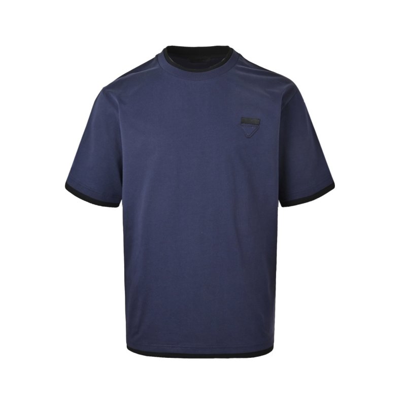 Prada Navy Blue Short Sleeve T-Shirt view