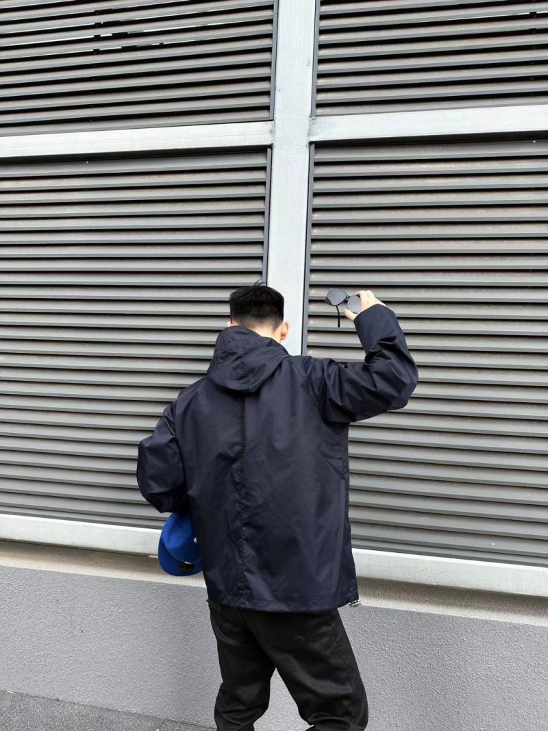 Stone Island Navy Nylon Hooded Jacket view