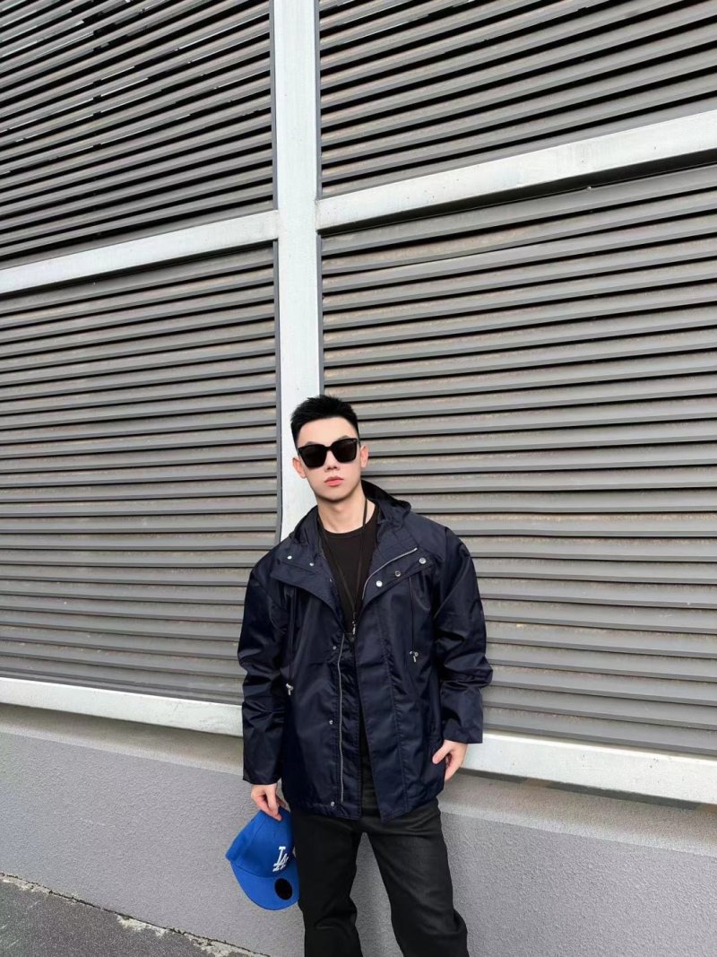 Stone Island Navy Nylon Hooded Jacket view