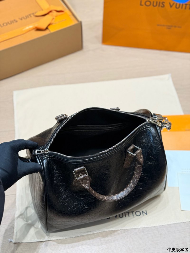 Louis Vuitton Speedy 30 Black Oil Wax Leather Bag view