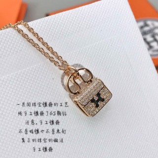 Hermès Constance Bag Pendant Necklace Gold