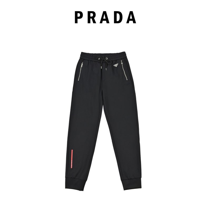 Black Relaxed Fit Cargo Jeans with Red Tape Detail view