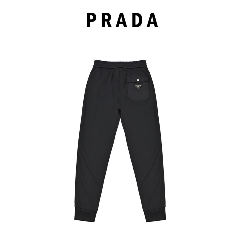 Black Relaxed Fit Cargo Jeans with Red Tape Detail view