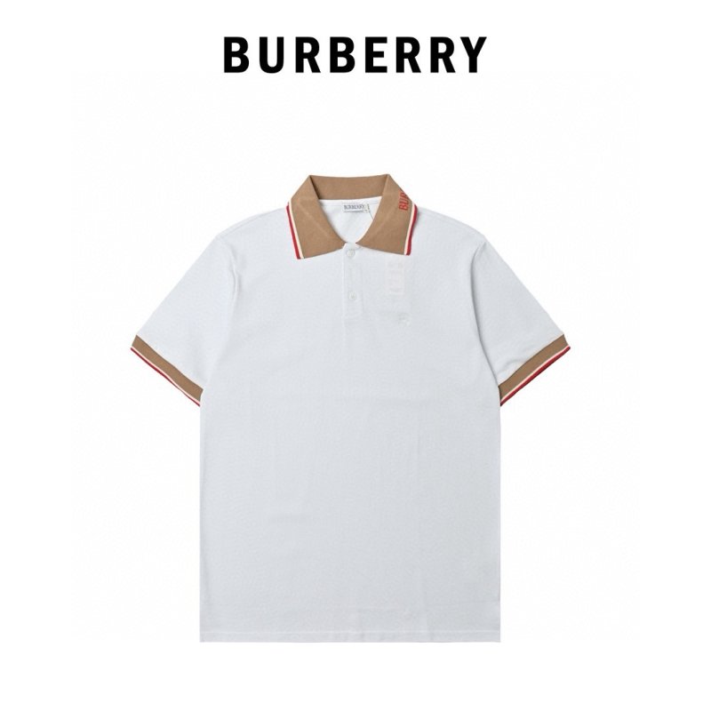 White Polo Shirt with Contrast Trim view