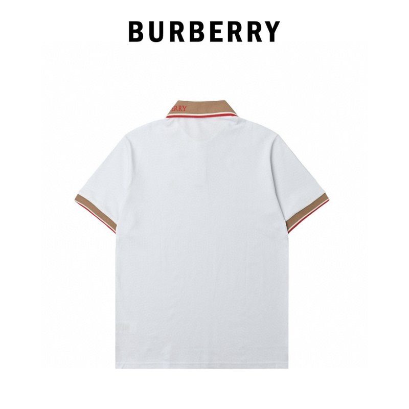 White Polo Shirt with Contrast Trim view