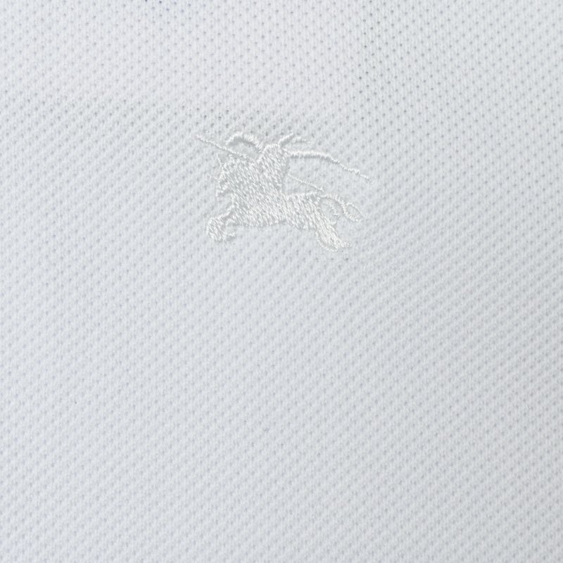 White Polo Shirt with Contrast Trim view