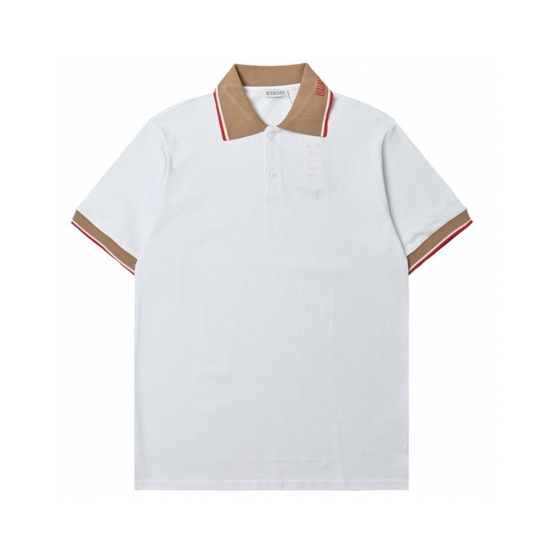 White Polo Shirt with Contrast Trim view