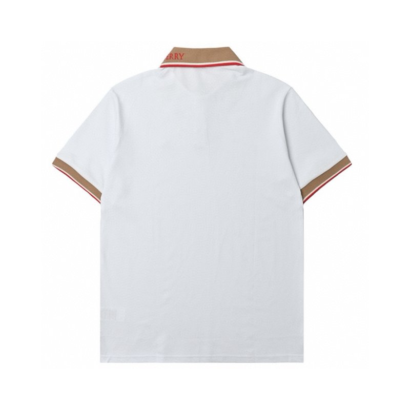 White Polo Shirt with Contrast Trim view