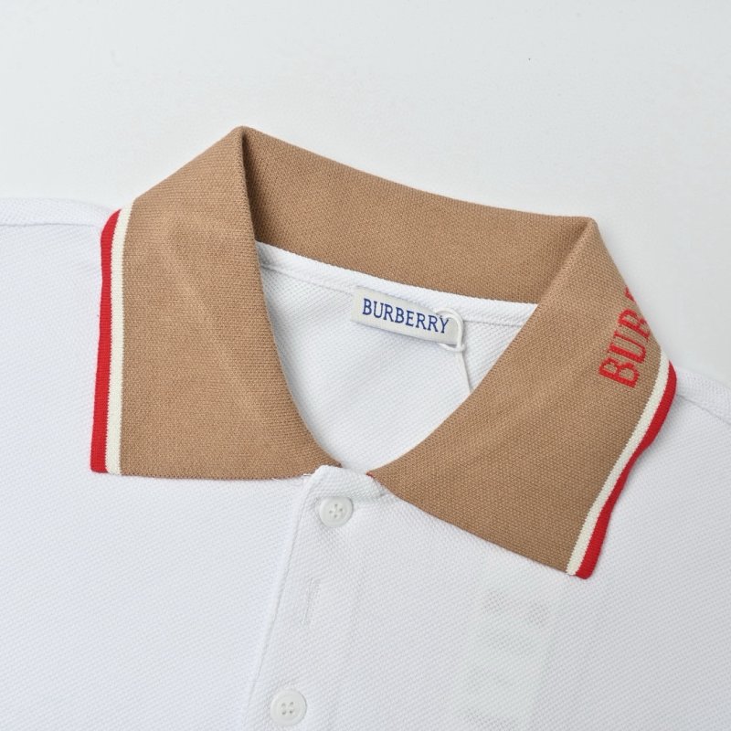 White Polo Shirt with Contrast Trim view