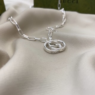 Gucci Double G Silver-Tone Chain Necklace view 2