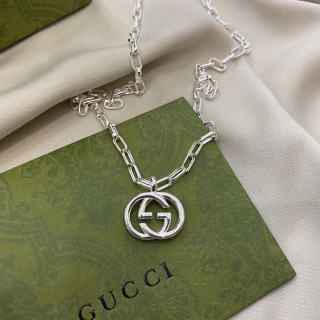 Gucci Double G Silver-Tone Chain Necklace view 3