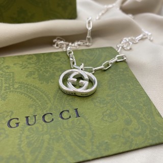 Gucci Double G Silver-Tone Chain Necklace view 4
