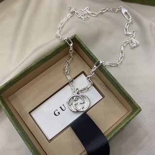 Gucci Double G Silver-Tone Chain Necklace view 5