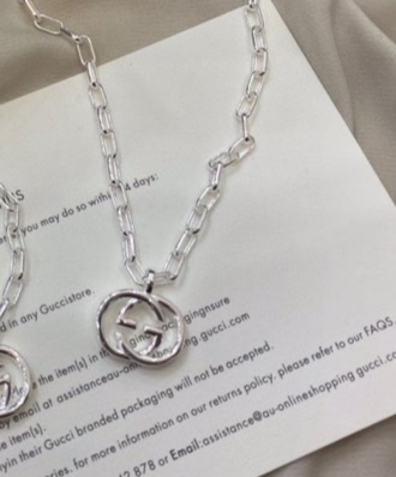 Gucci Double G Silver-Tone Chain Necklace view