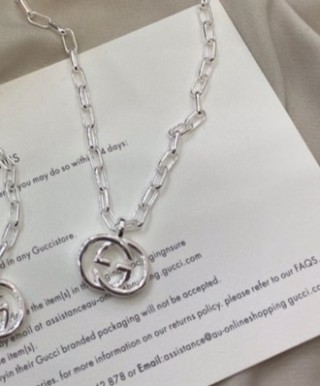 Gucci Double G Silver-Tone Chain Necklace view 8