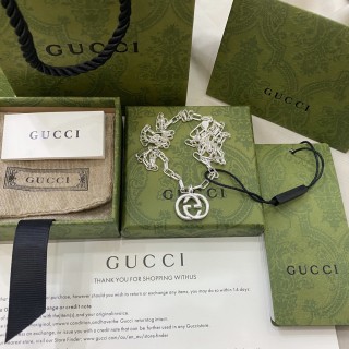 Gucci Double G Silver-Tone Chain Necklace view 9