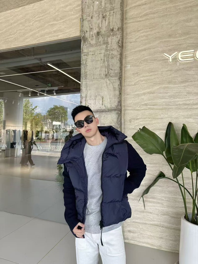 Navy Puffer Down Jacket