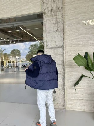 Navy Puffer Down Jacket view 2