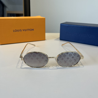 Louis Vuitton Round Metal Sunglasses Gold view 2