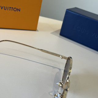 Louis Vuitton Round Metal Sunglasses Gold view 5