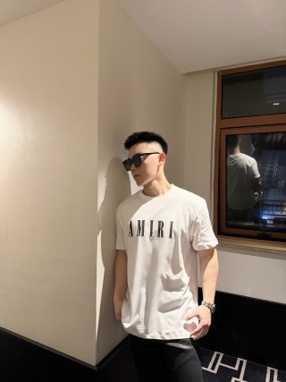 Amiri Logo White T-Shirt view 2