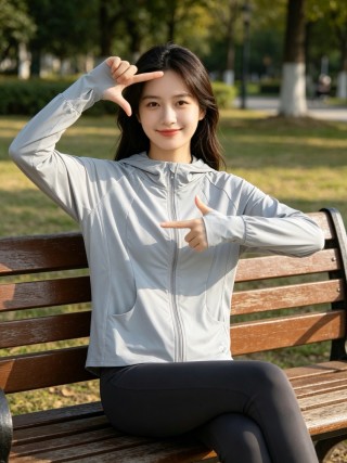 Alo Yoga Lightweight Sun Protection Jacket Grey view 4