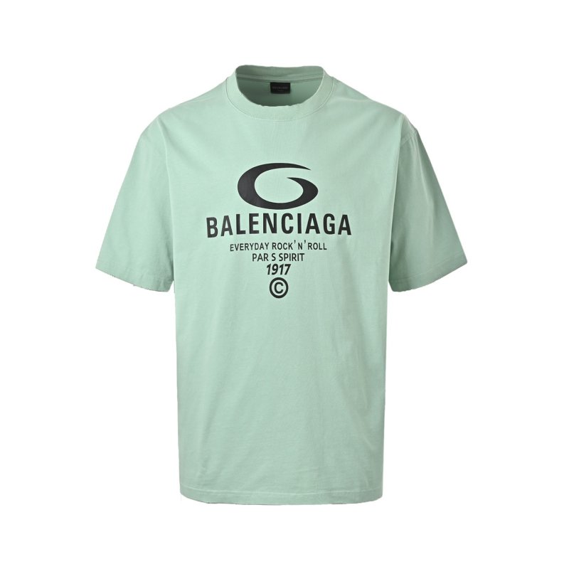 Balenciaga Everyday Rock N Roll Mint Green T-Shirt view