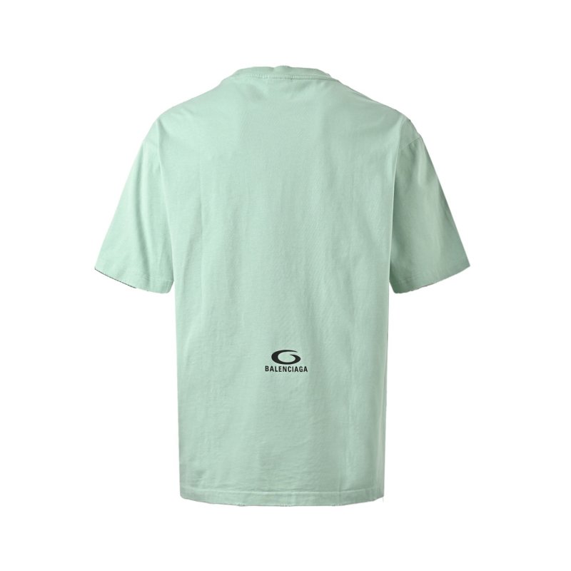 Balenciaga Everyday Rock N Roll Mint Green T-Shirt view