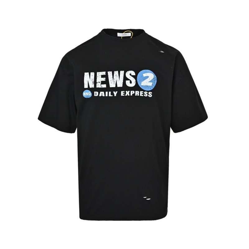 News Daily Express Black Short Sleeve T-Shirt view