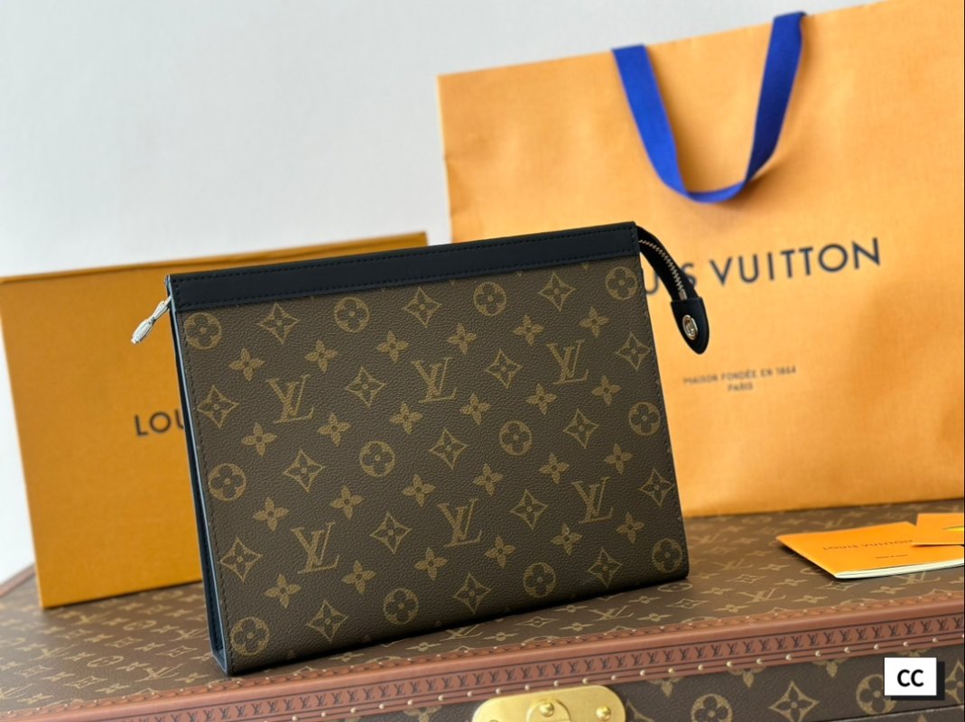 Louis Vuitton Monogram Canvas Toiletry Clutch - Brown/Black