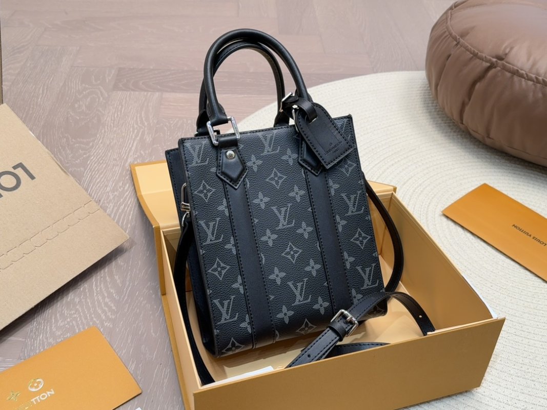 Louis Vuitton Monogram Canvas Tote Bag Navy Blue