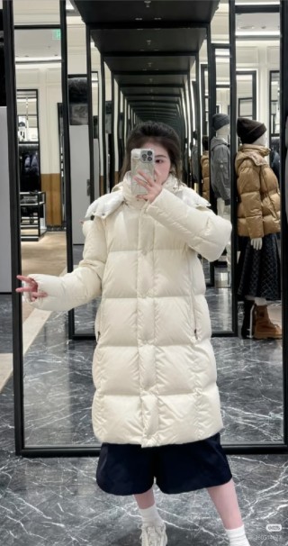 Moncler Litte White Down Puffer Jacket view 3