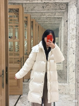 Moncler Litte White Down Puffer Jacket view 6