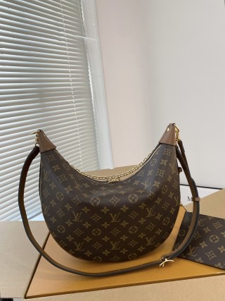 LV Loop Hobo Monogram Canvas Shoulder Bag view 2