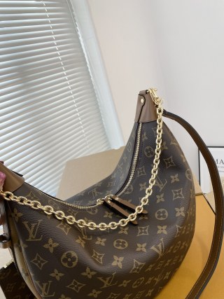 LV Loop Hobo Monogram Canvas Shoulder Bag view 5