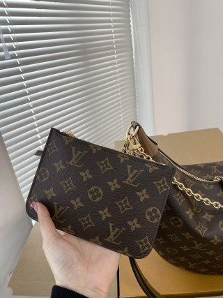 LV Loop Hobo Monogram Canvas Shoulder Bag view 6