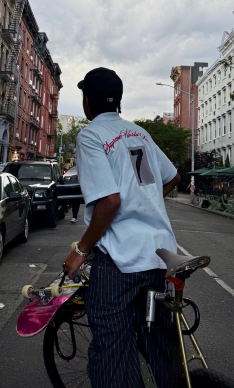 Supreme Overdyed Baseball Jersey White