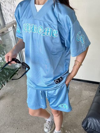 Chrome Hearts Blue Logo Shorts view 6