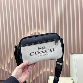 Coach Black Monogram Crossbody Camera Bag view 2