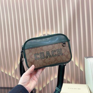 Coach Black Monogram Crossbody Camera Bag view 3