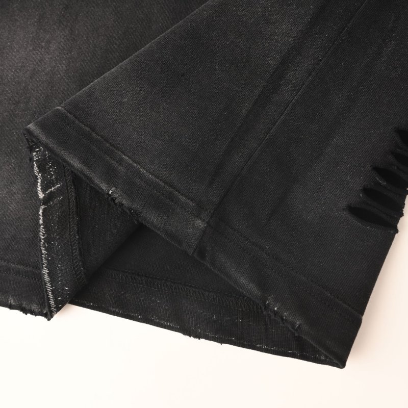 Balenciaga Black Distressed Oversized T-Shirt view