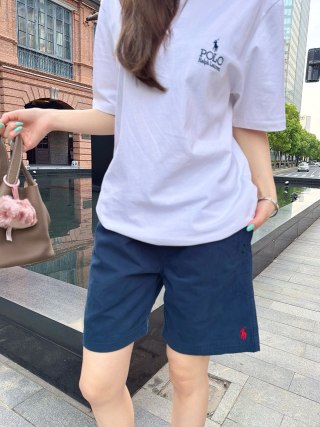 Ralph Lauren Polo Navy Shorts with Red Pony