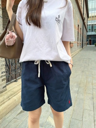 Ralph Lauren Polo Navy Shorts with Red Pony view 4