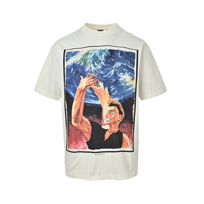 White Graphic Print Short Sleeve T-Shirt view