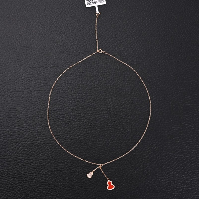 Qeelin Red Agate Gourd Tassel Necklace view